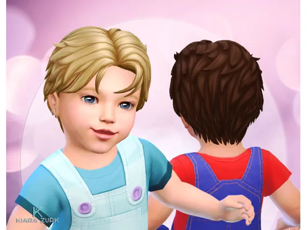 Maxis Match Martin Hairstyle for Infants by Kiara Zurk - The Sims 4 Custom Content
