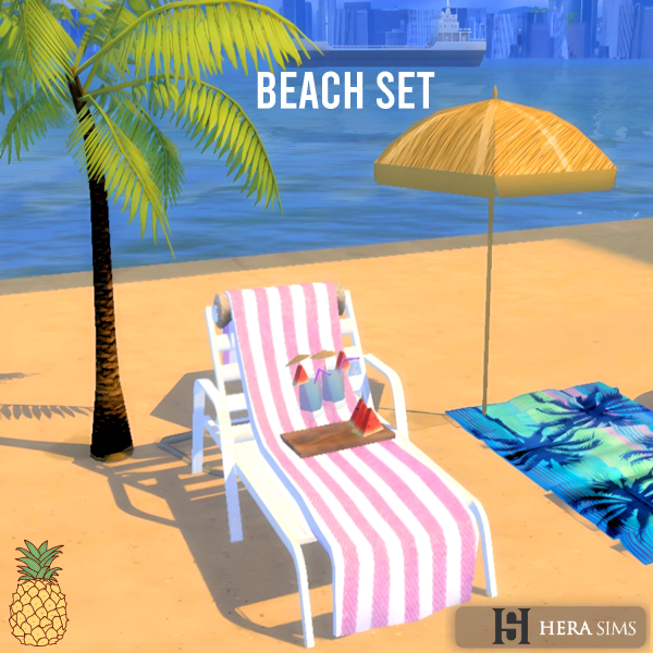 Alpha Beach set by herasims4 - The Sims 4 Custom Content