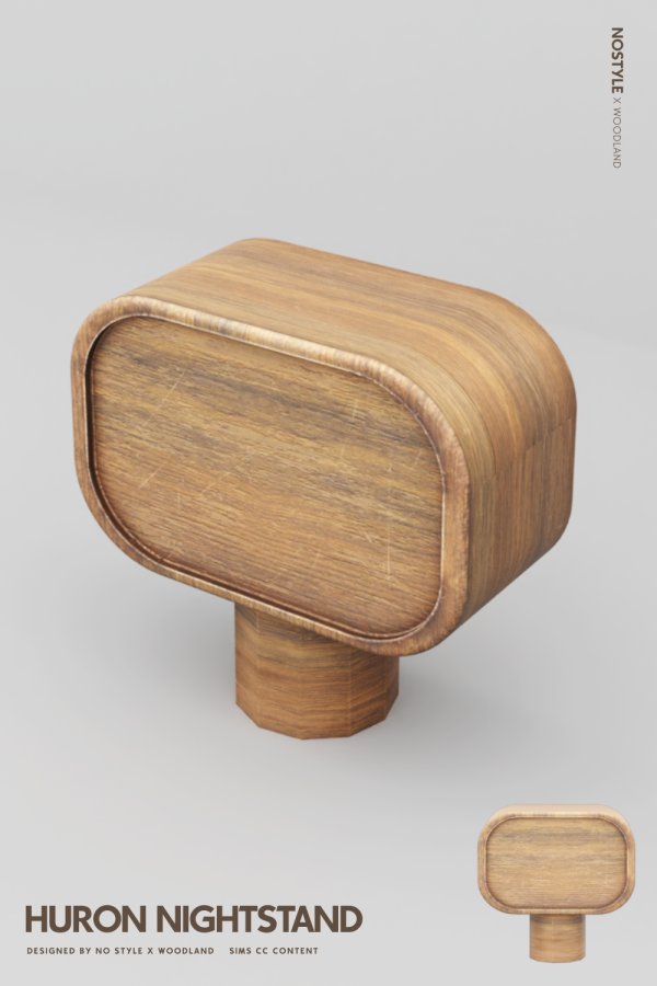 Mix HURON NIGHTSTAND by simsfinds - The Sims 4 Custom Content
