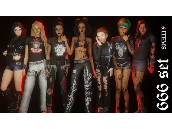 Maxis Match 666 set by mellosakicc - The Sims 4 Custom Content