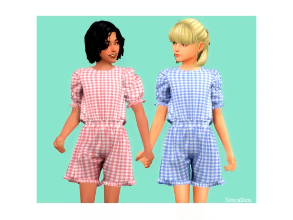 Alpha Joy jumpsuit child version - The Sims 4 Custom Content