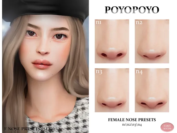 Female Nose Presets (Set1) by PoyoPoyo