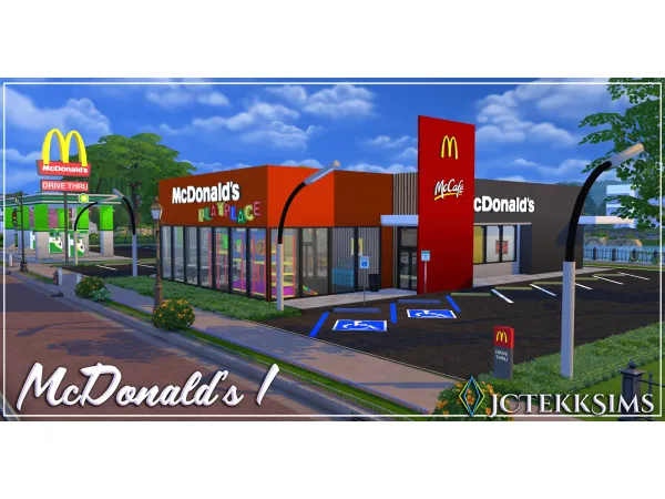 Mix McDonald's 1 by JCTekkSims - The Sims 4 Custom Content