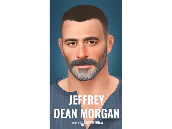 Alpha Jeffrey Dean Morgan Sim by Golyhawhaw - The Sims 4 Custom Content