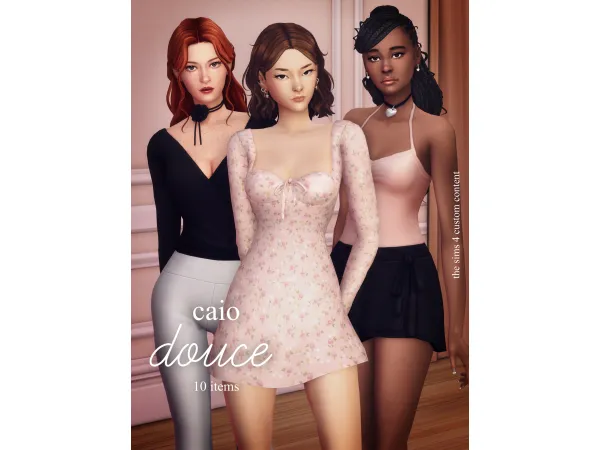 Maxis Match Douce A 10 items set by Caio - The Sims 4 Custom Content