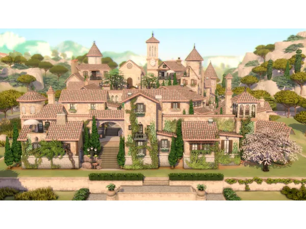 Maxis Match Tuscan Village - The Sims 4 Custom Content