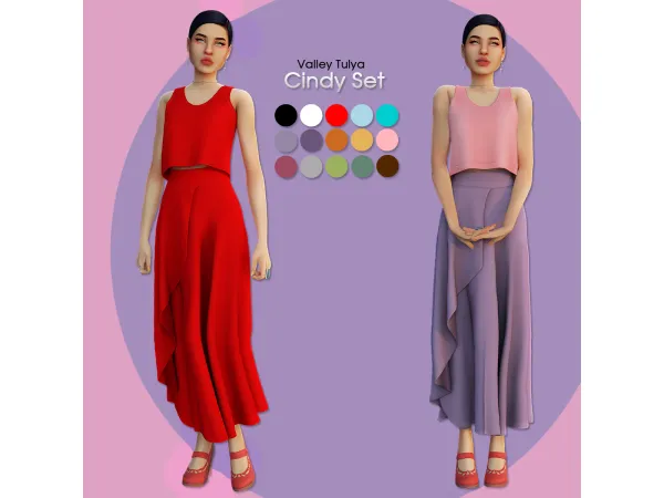 Alpha ( ) Cindy Set by Valley Tulya - The Sims 4 Custom Content