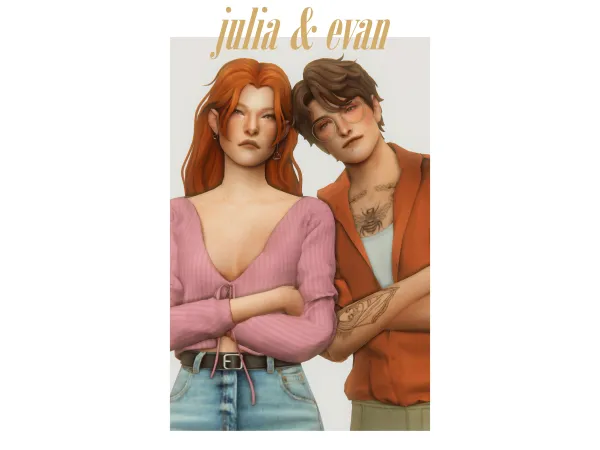 Maxis Match julia evan by clumsyalien - The Sims 4 Custom Content