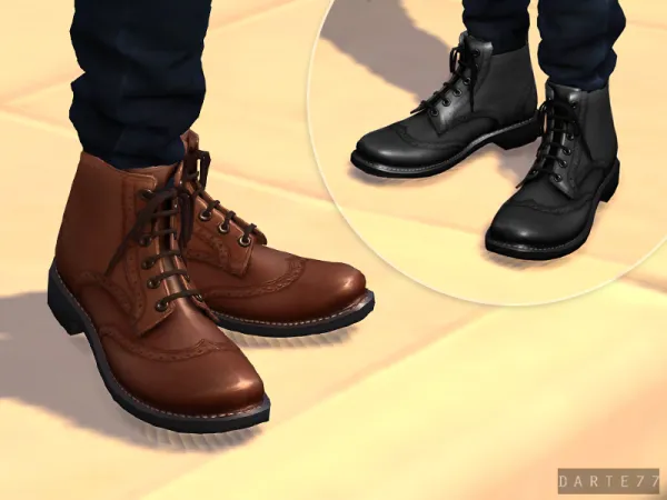 Alpha Boots 02 by Darte77 - The Sims 4 Custom Content