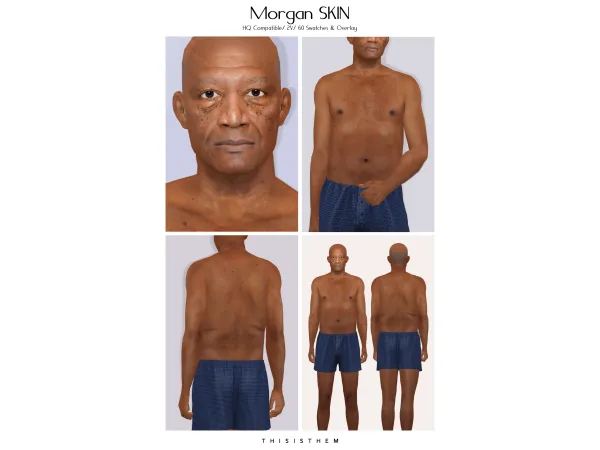 Alpha Morgan Skin Sim by ThisIsThem - The Sims 4 Custom Content