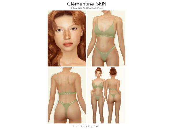 Alpha Clémentine Skin Sim by ThisIsThem - The Sims 4 Custom Content