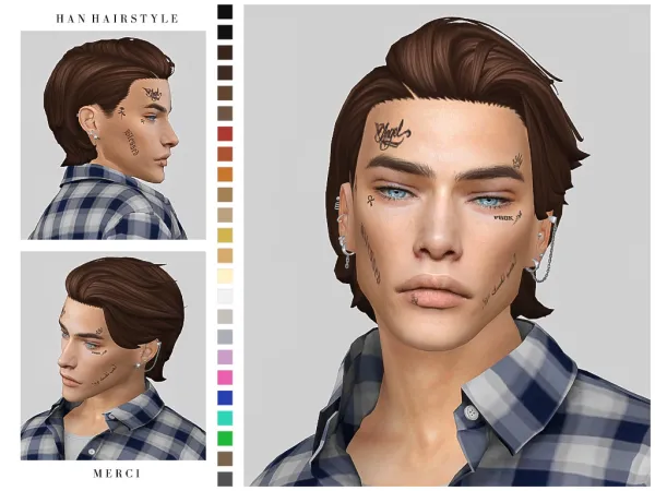 Maxis Match HAN HAIRSTYLE - The Sims 4 Custom Content