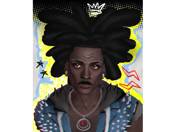 Maxis Match Hobie Hair by Alerii - The Sims 4 Custom Content