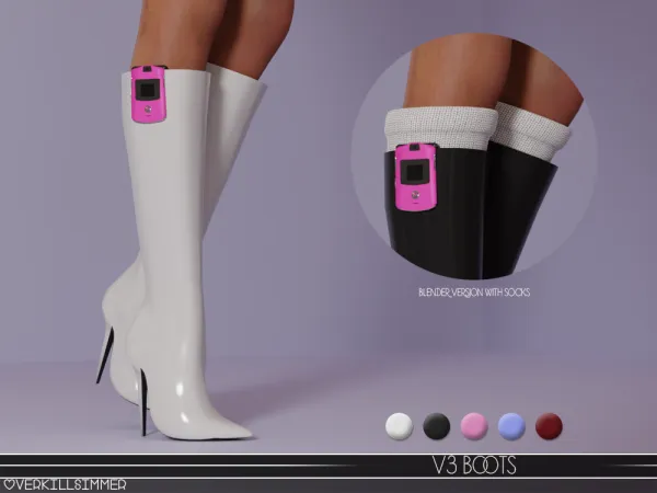Alpha V3 boots - The Sims 4 Custom Content