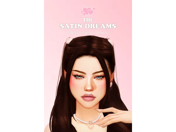 Maxis Match the satin dreams a collection of lipsticks and glosses by Lady Simmer - The Sims 4 Custom Content