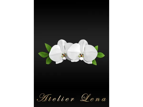 Alpha [Atelier Lena] Flower Veil Piece Set by Atelier Lena - The Sims 4 Custom Content