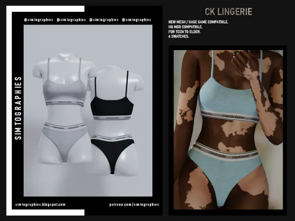 Alpha CK Lingerie - The Sims 4 Custom Content
