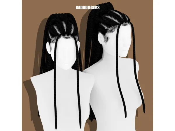 Mix WILLOW BOX BRAIDS by BADDDIESIMS - The Sims 4 Custom Content