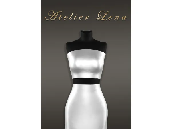 Alpha [Atelier Lena] Crop Slim Dress by Atelier Lena - The Sims 4 Custom Content