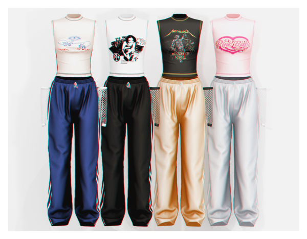 Queencard Top Pants by simsfinds - The Sims 3 Custom Content