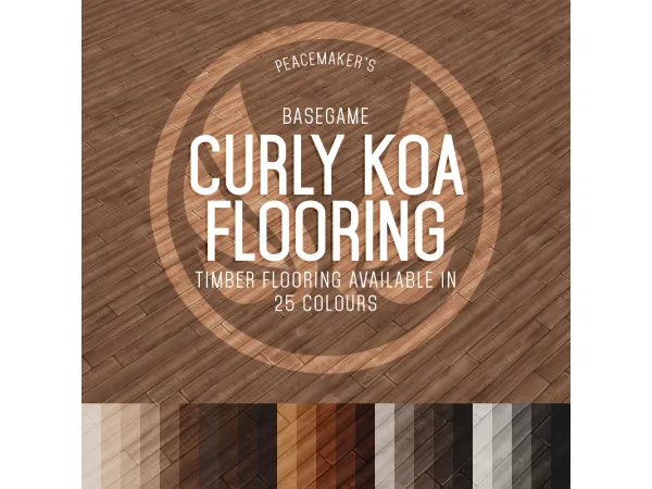 Maxis Match peacemaker ic Tropical Living Koa Wood Flooring In 2 Varieties - The Sims 4 Custom Content
