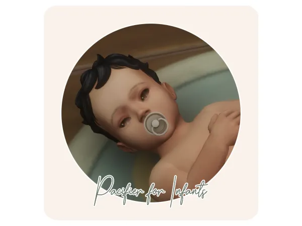 Maxis Match Functional Clock Pacifier for Infants - The Sims 4 Custom Content