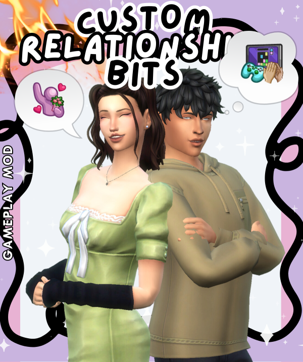 Maxis Match Expanded Storytelling Relationship Bits Mod by simsfinds - The Sims 4 Custom Content
