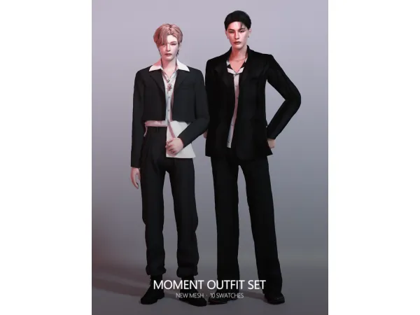 Alpha Moment Outfit Set - The Sims 4 Custom Content