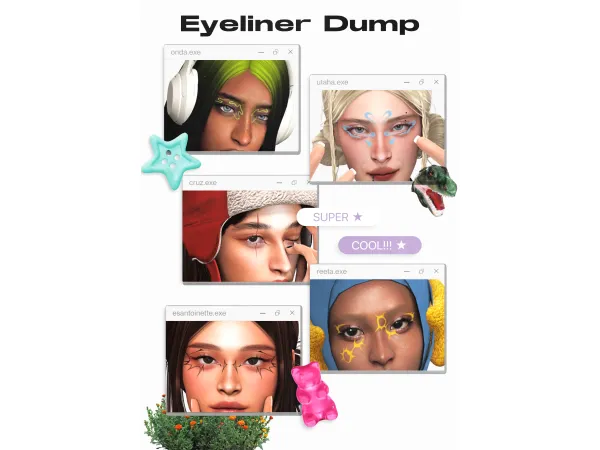 Maxis Match EYELINER DUMP by magbay - The Sims 4 Custom Content