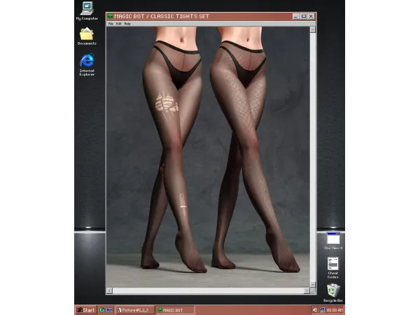 Mix CLASSIC TIGHTS SET by MAGIC BOT - The Sims 4 Custom Content
