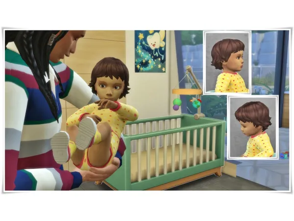 Maxis Match EvelynInfantHair - The Sims 4 Custom Content