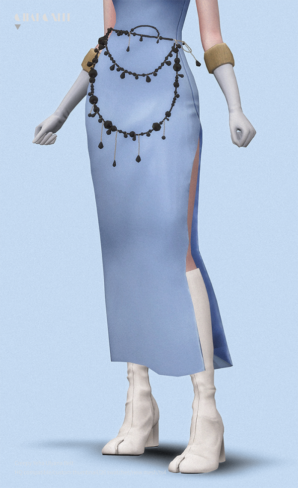 Alpha Creepy Yeha Ulyana Belt by simsfinds - The Sims 4 Custom Content