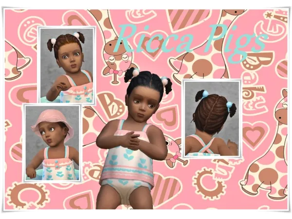 Maxis Match Ricca InfantPigs - The Sims 4 Custom Content