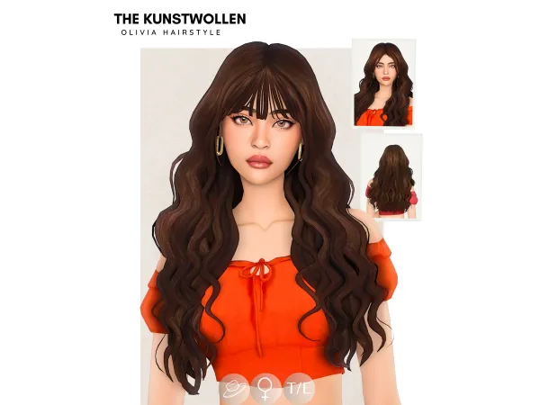 Maxis Match Olivia hair - The Sims 4 Custom Content