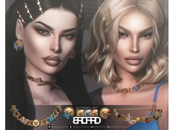 Alpha BUTTERFLY SET by BRADFORD - The Sims 4 Custom Content