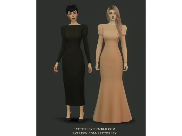 Maxis Match Dress Madeline by satterlly - The Sims 4 Custom Content