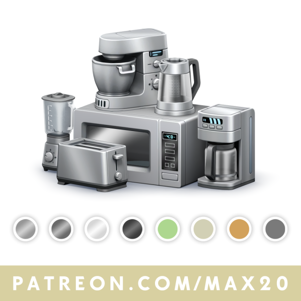 Maxis Match Kitchen Appliances Pack by simsfinds - The Sims 4 Custom Content