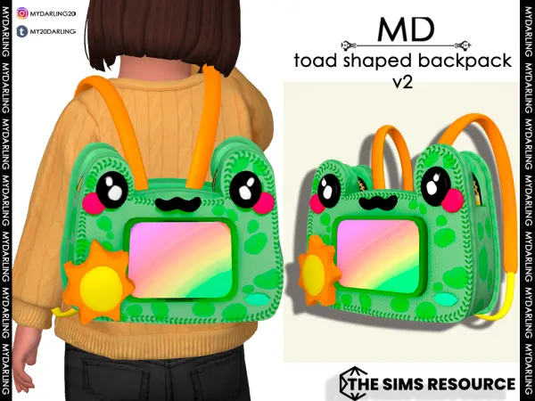 TOAD SHAPED BACKPACK V2 AND BAG