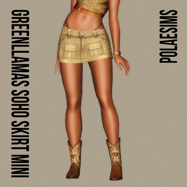 Greenllamas Soho Skirt Mini by simsfinds - The Sims 3 Custom Content