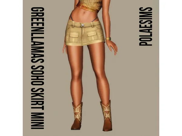 Greenllamas Soho Skirt Mini - The Sims 3 Custom Content
