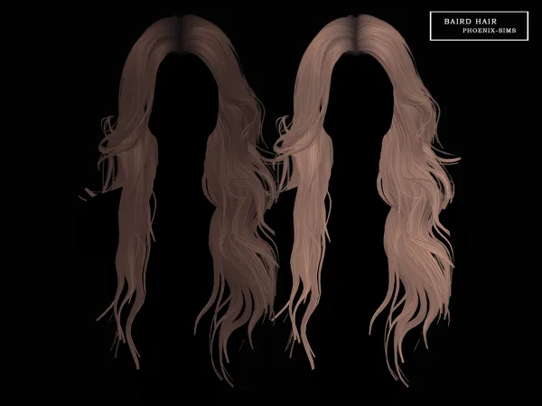 Alpha Baird Hair - The Sims 4 Custom Content