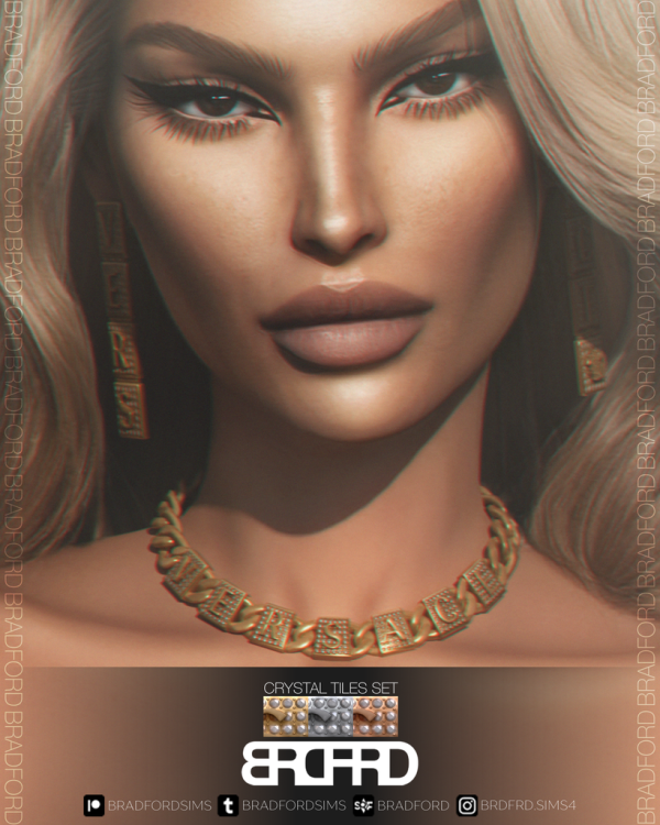 Alpha CRYSTAL TILES SET by simsfinds - The Sims 4 Custom Content