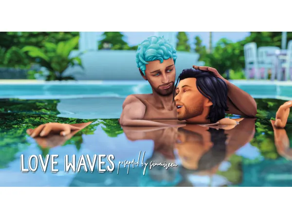 Mix Love waves by simmireen - The Sims 4 Custom Content