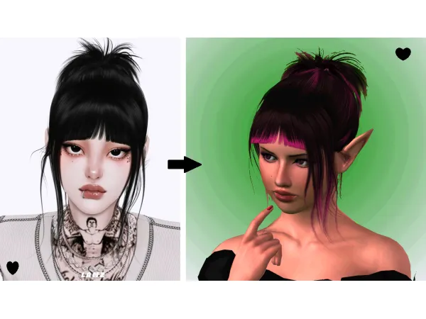 LAMZ ClawClipHairstyles_001f sims 3 by simsfinds - The Sims 3 Custom Content
