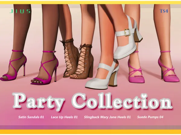 Mix Party Collection 05 sims by Jius - The Sims 4 Custom Content