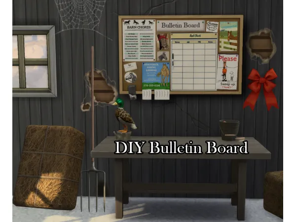 Maxis Match DIY Bulletin Board - The Sims 4 Custom Content