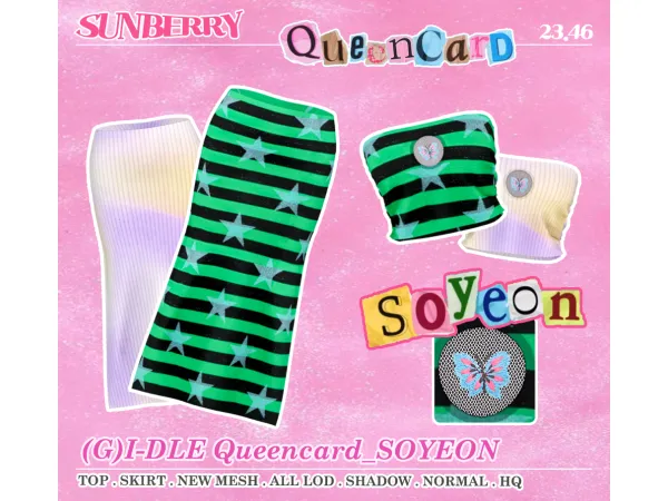 Alpha (G)I_DLE Queencard_ Soyeon by SUNBERRY - The Sims 4 Custom Content