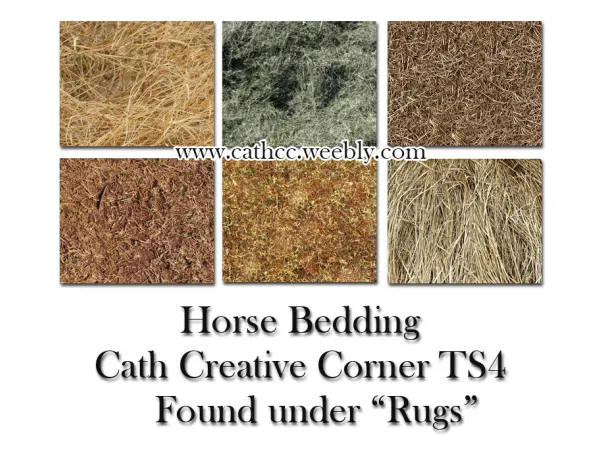 Mix Horse Bedding (6 different kinds) - The Sims 4 Custom Content