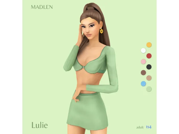 Maxis Match Lulie Outfit by Madlen - The Sims 4 Custom Content