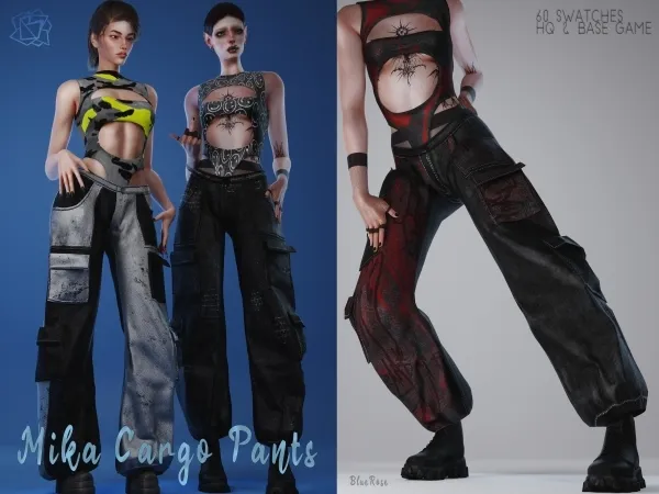 Alpha [BR]Mika Cargo Pants - The Sims 4 Custom Content